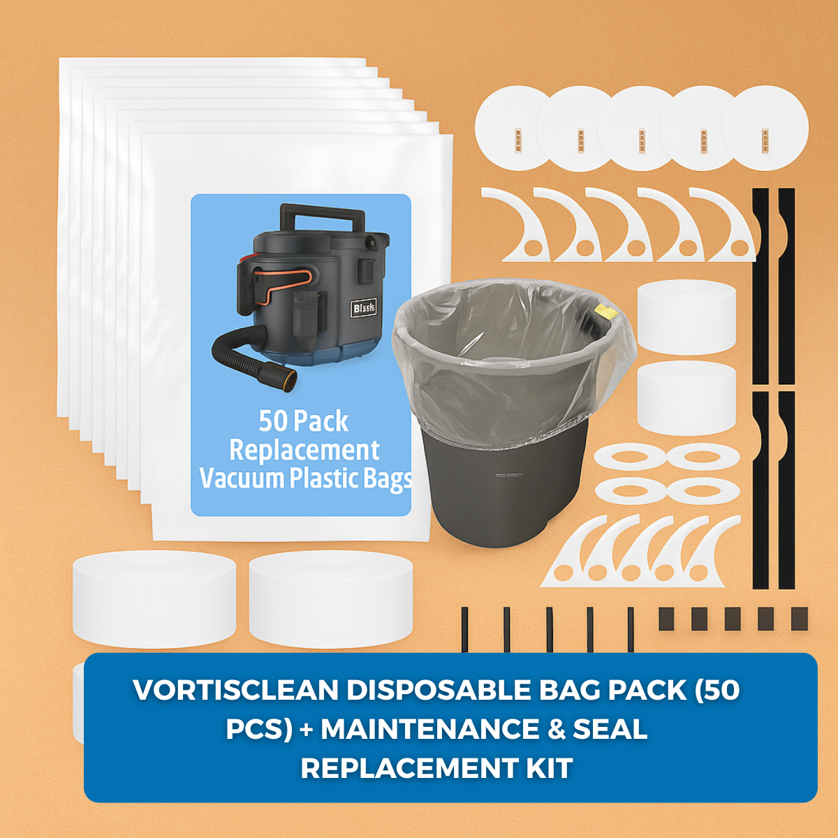 Disposable Bag Pack + Replacement Parts & Seals