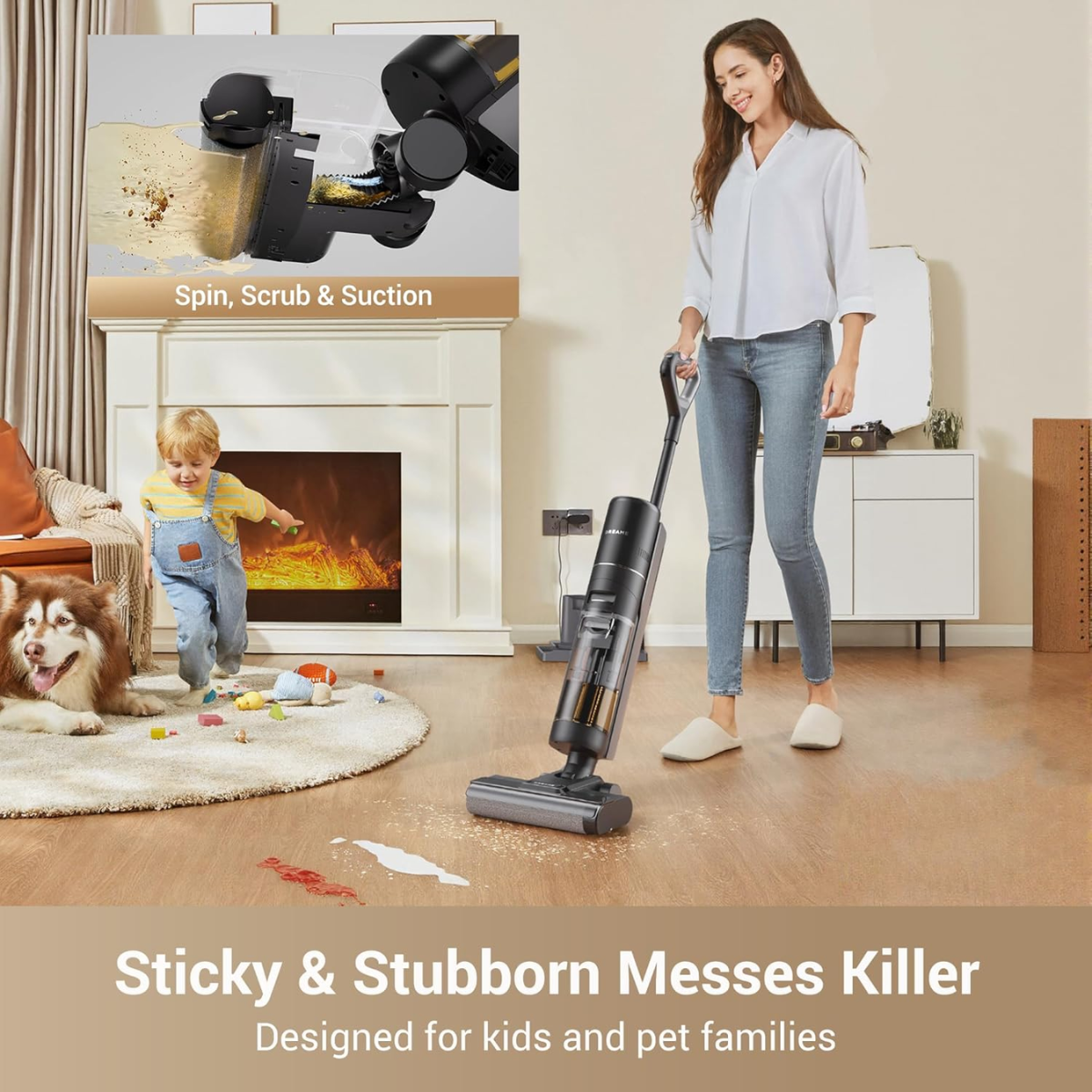 EverClean™ Vacuum – Vacuums, mops, and cleans itself. That easy.