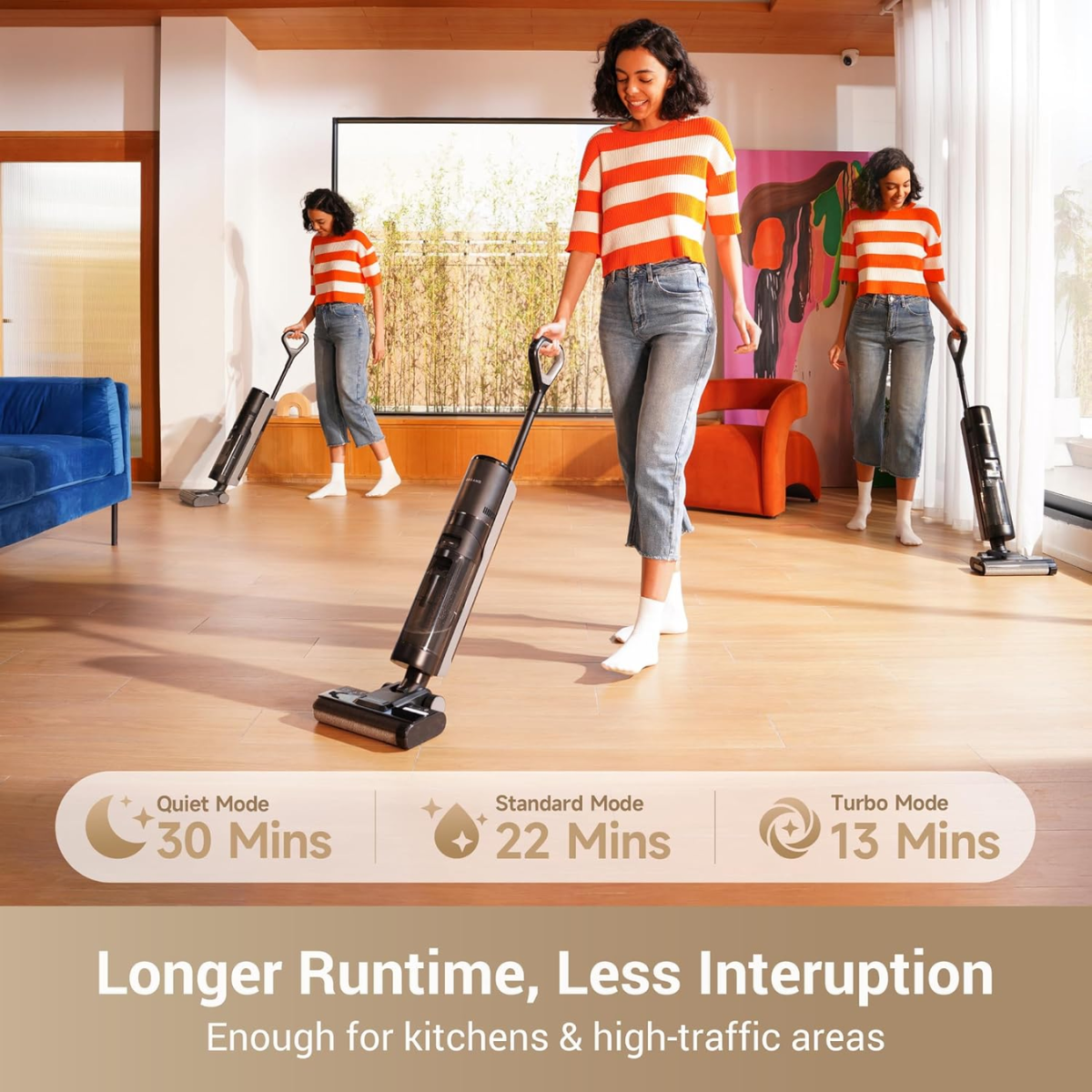 EverClean™ Vacuum – Vacuums, mops, and cleans itself. That easy.