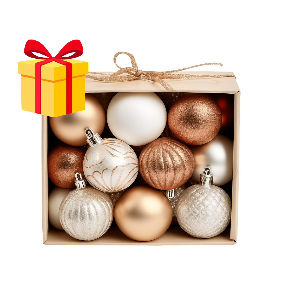 PACK CHRISTMAS ORNAMENT BALLS X10