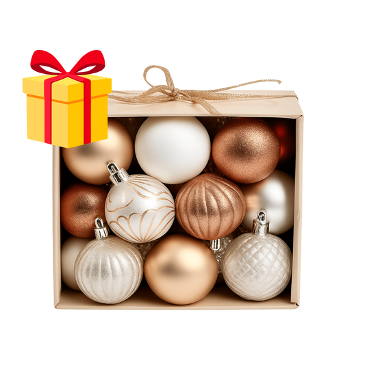 PACK CHRISTMAS ORNAMENT BALLS X10