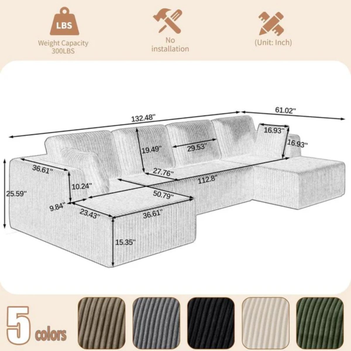 NestForm™ | 3-in-1 Modular Sofa (Full Set)