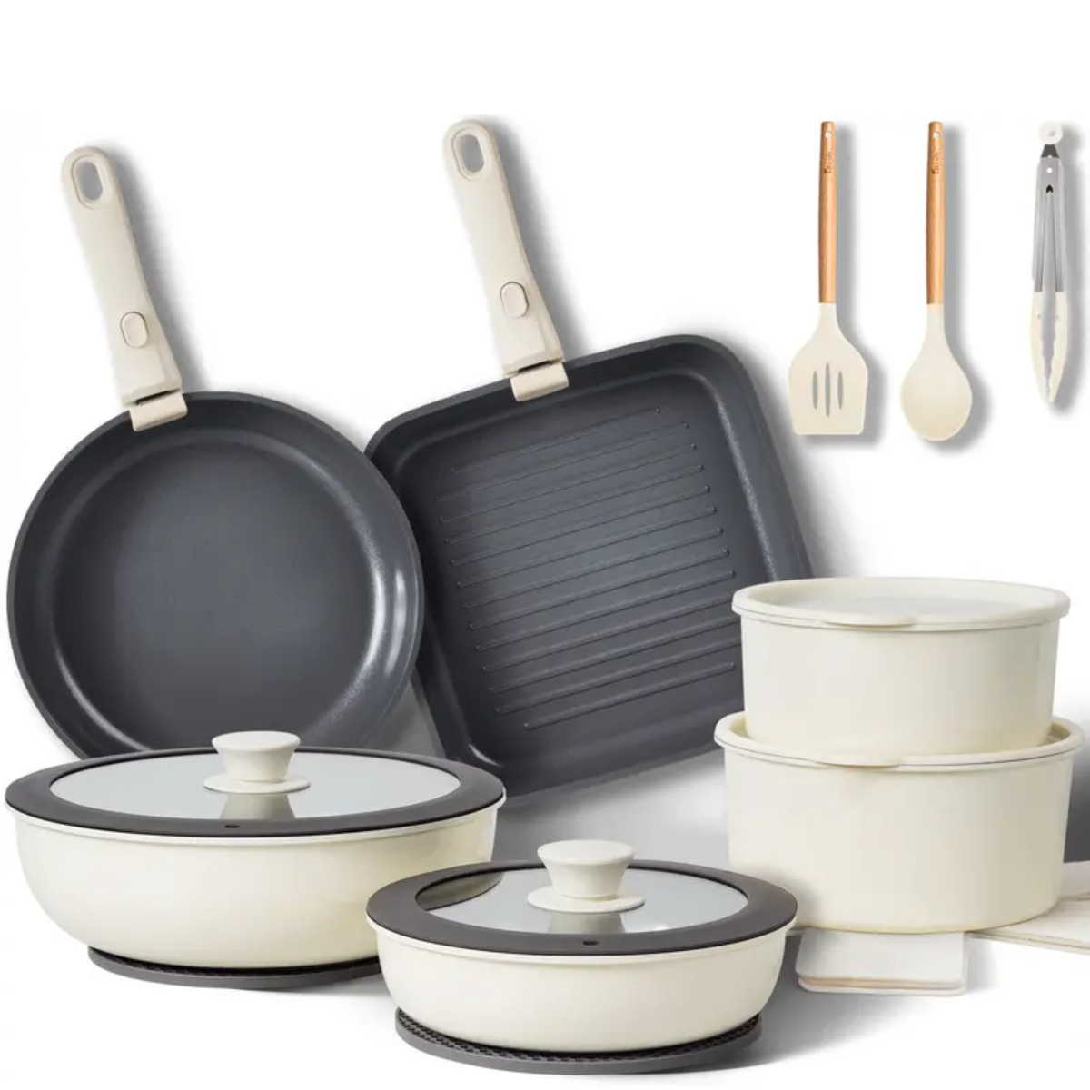 PureCook™ Ceramic Cookware Set – 22-Piece Edition