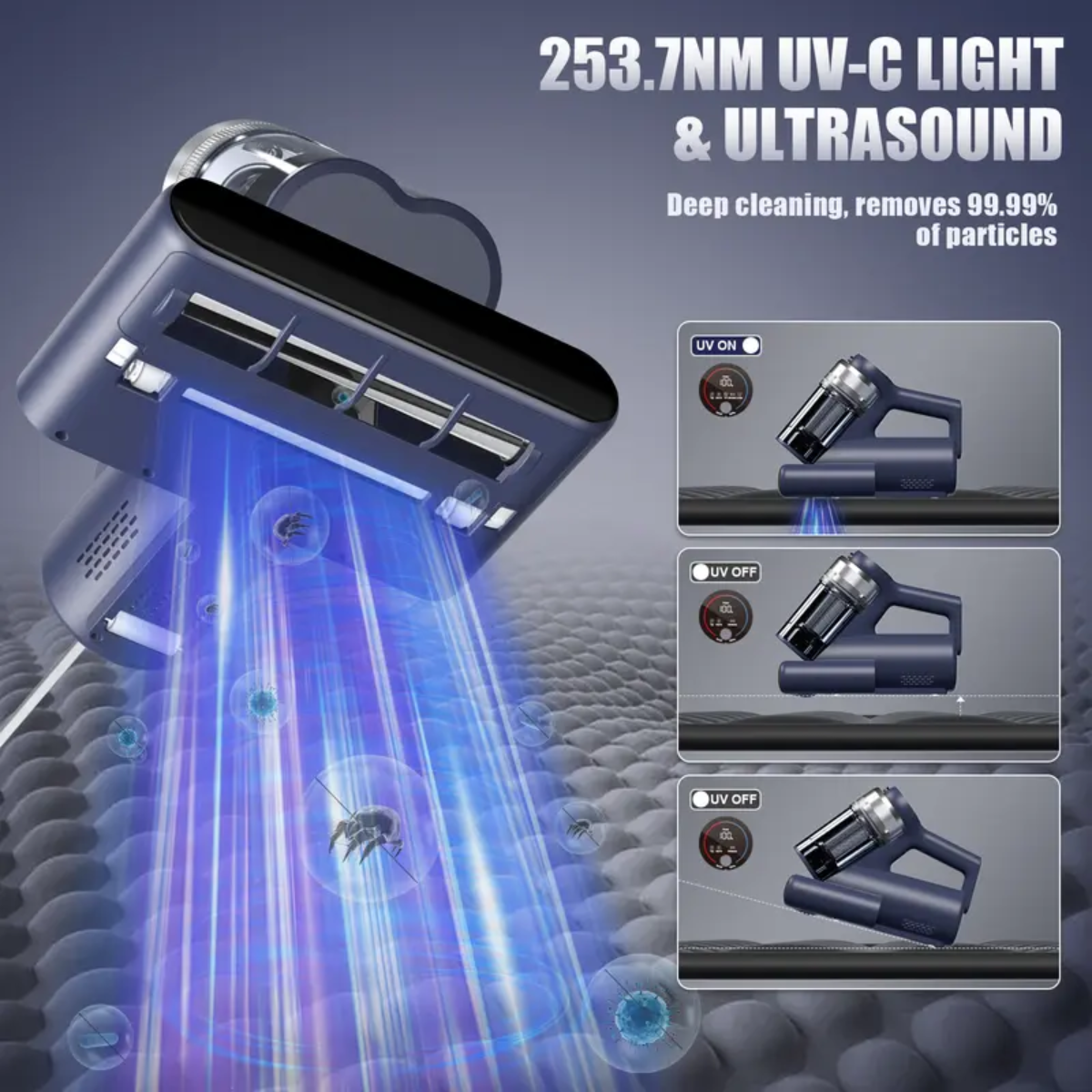 UltraClean™ Anti-Bacterial Vacuum – Achieve a deep clean that eliminates invisible mites