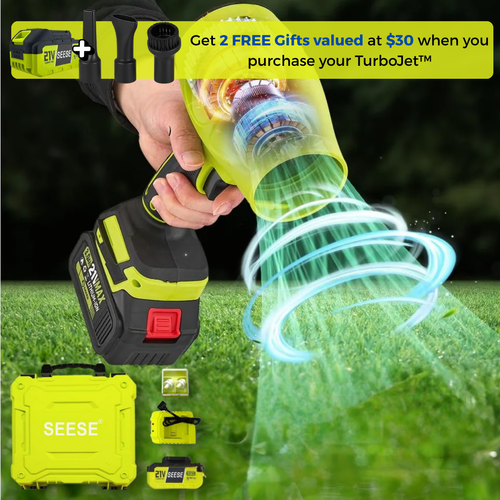 TurboJet™ Blower – Dry your car and clean your patio in under 5 minutes