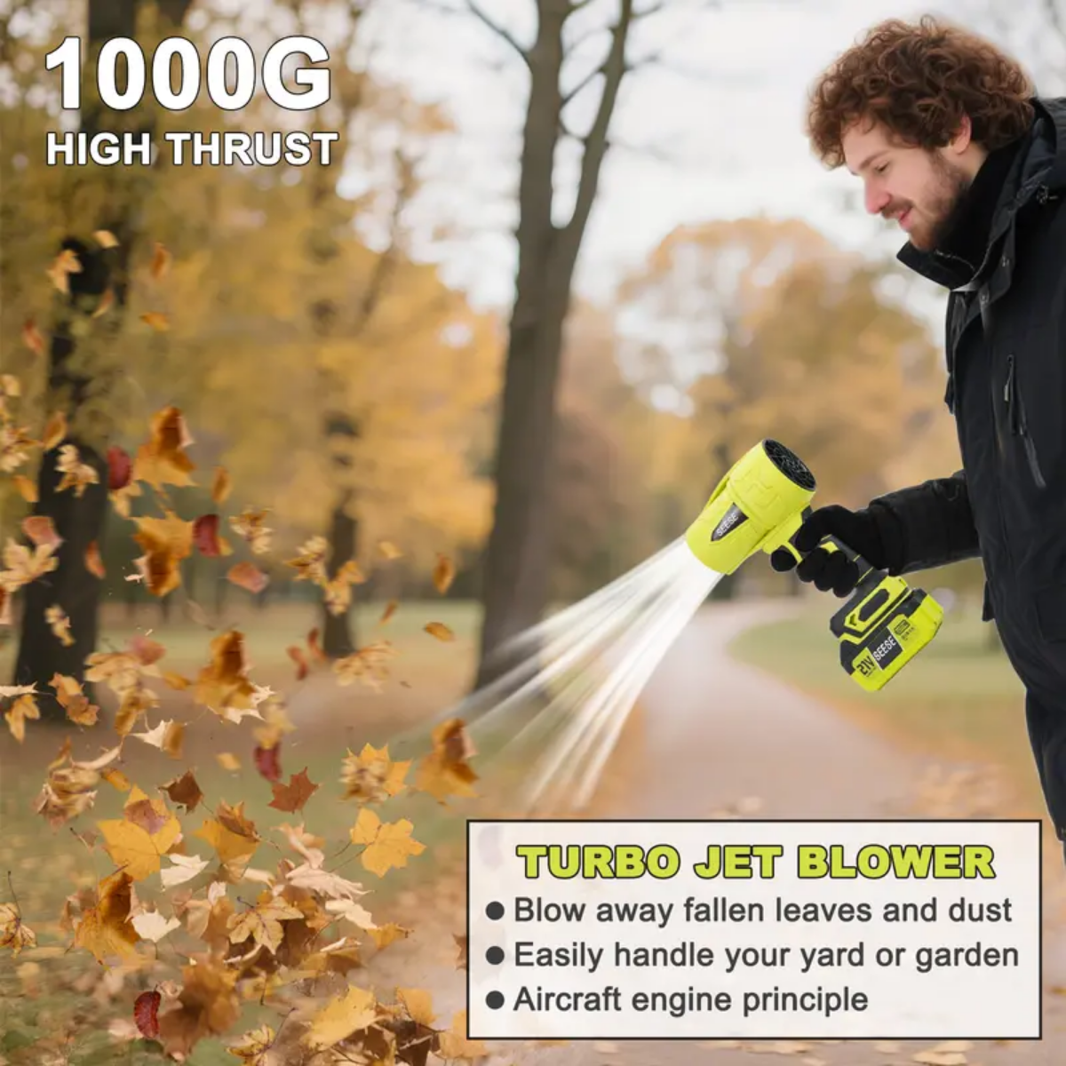 TurboJet™ Blower – Dry your car and clean your patio in under 5 minutes